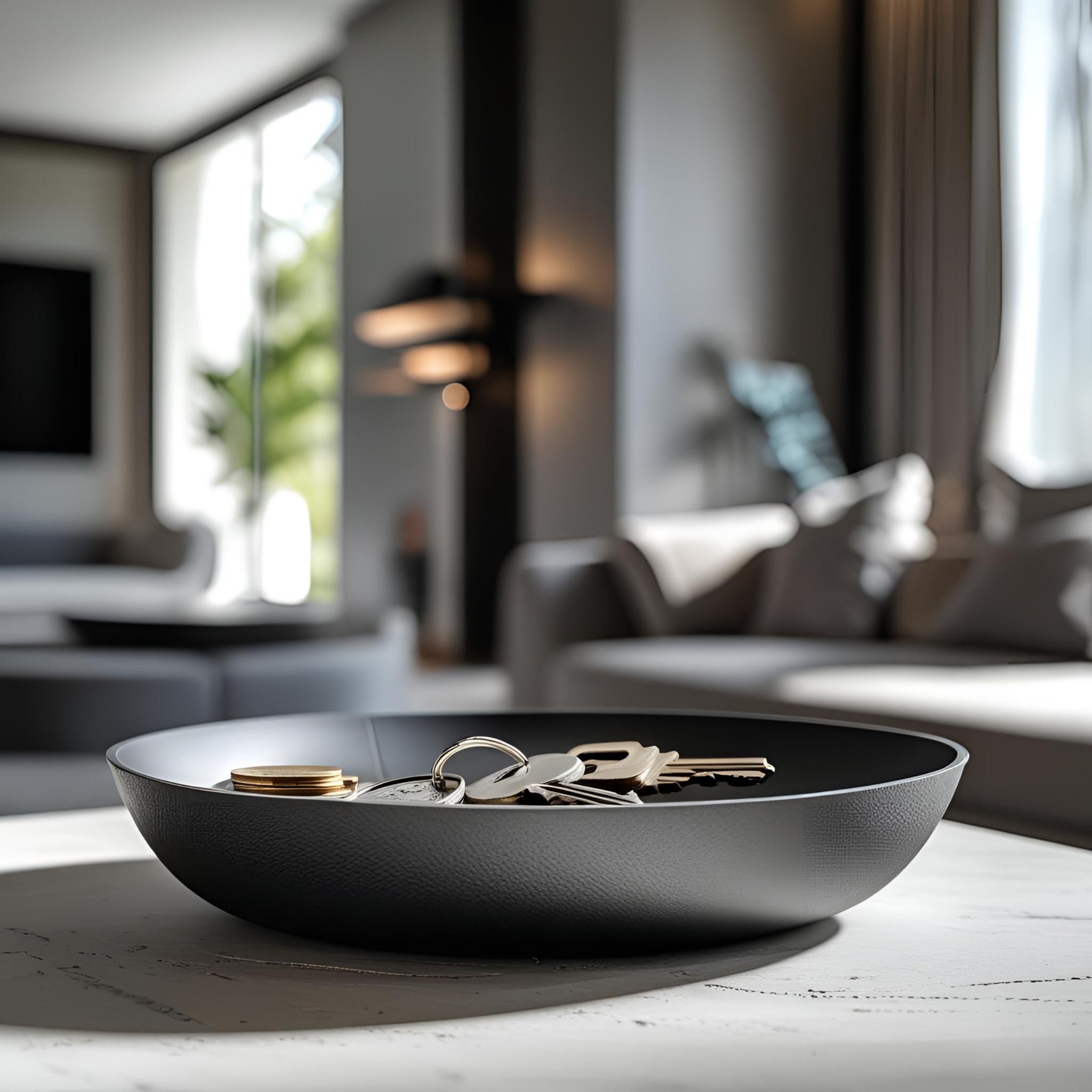 Moderne flauschige Schale für Schlüssel und Münzen – weshape