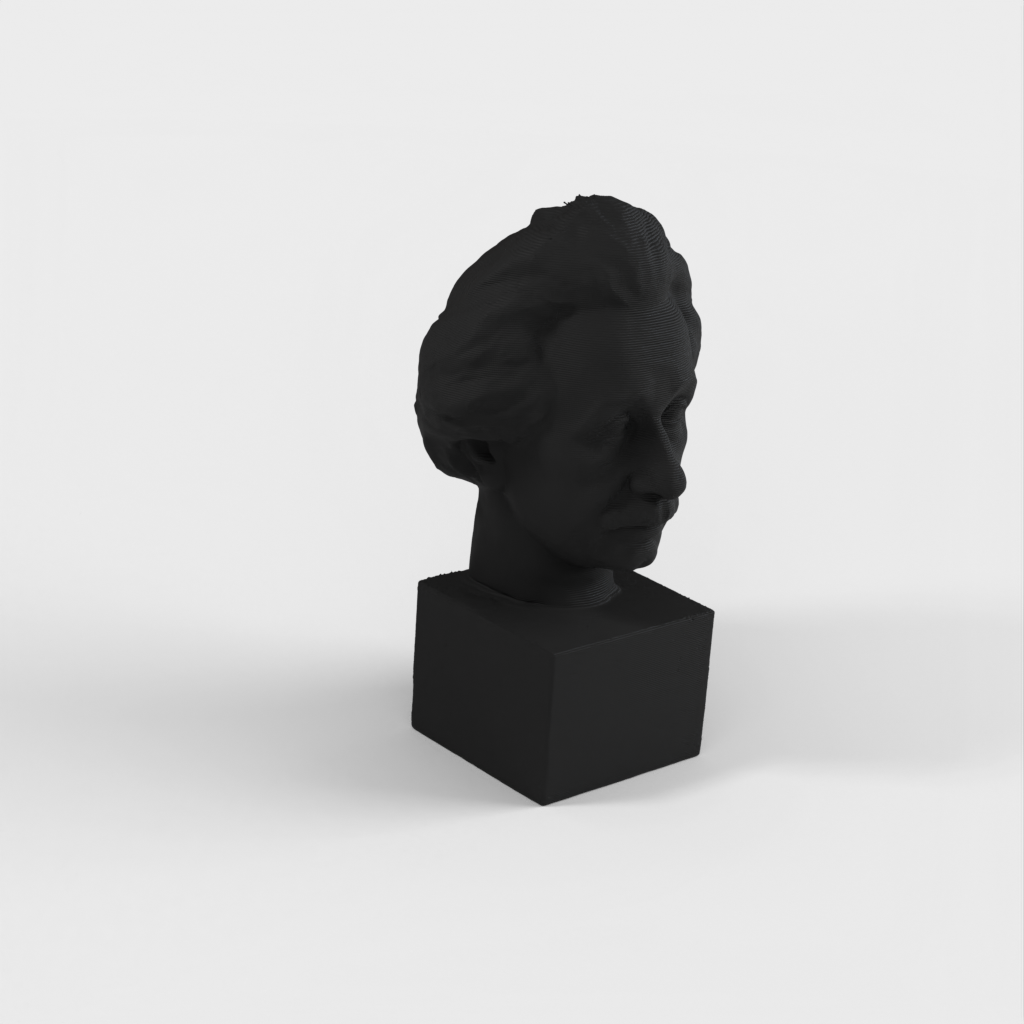 Albert-Einstein-Büste 3D-Scan – Bronzestatue zum Ausdrucken