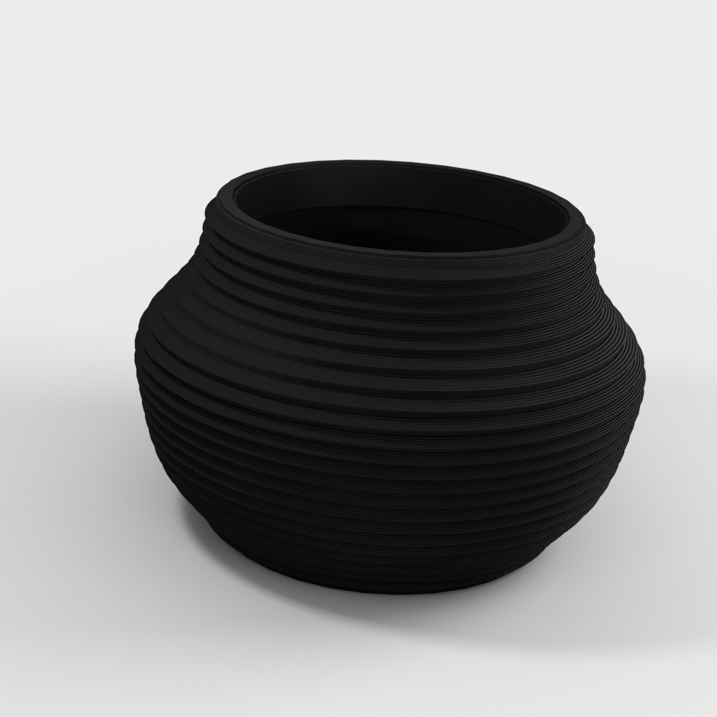 Pflanzenbehälter entworfen mit Makerbot Vasemaker und 123D Design
