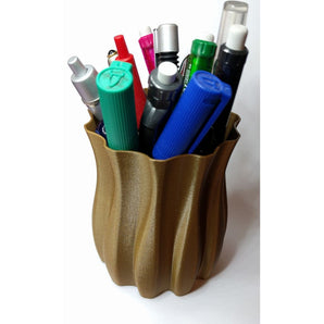 Spiralförmige Vase und Bleistifthalter für den Schreibtisch