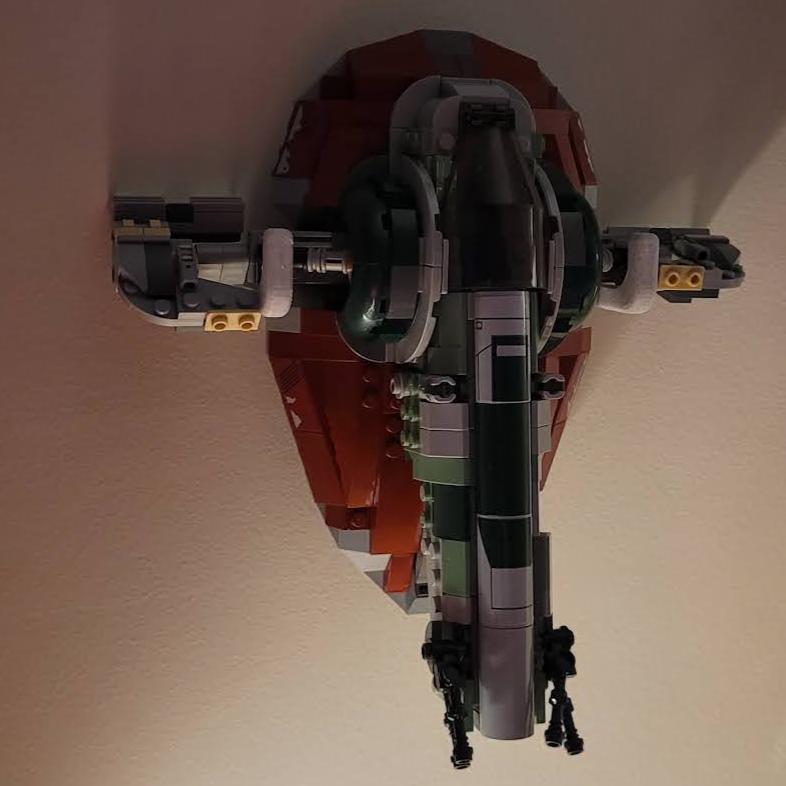 Vægmontering til Lego Slave 1 Starship