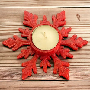Eleganter Weihnachtskerzenhalter für Teelichter und Tischdekoration