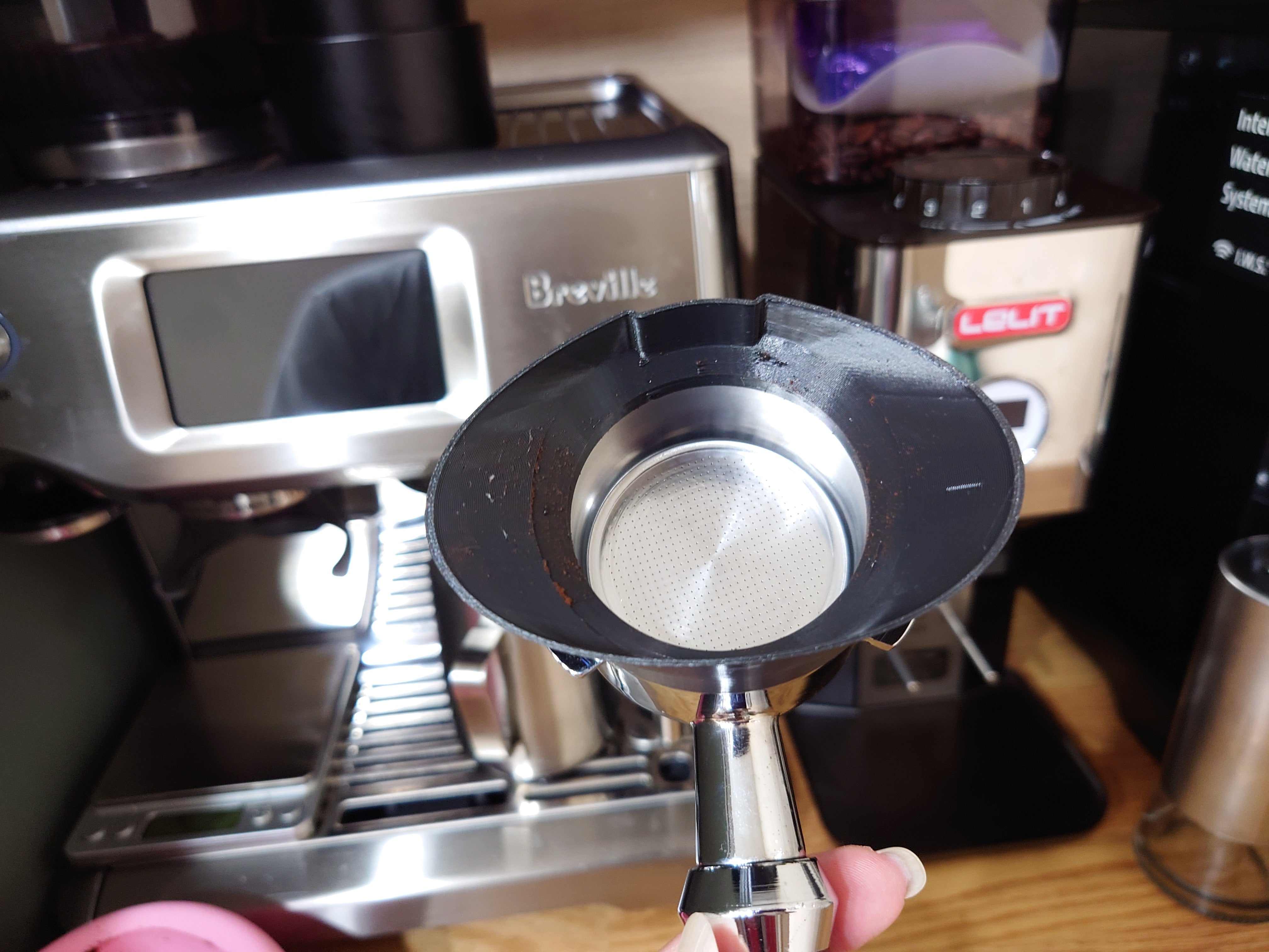 54mm Dosiertrichter für Lelit PL72 &amp; Breville Siebträger