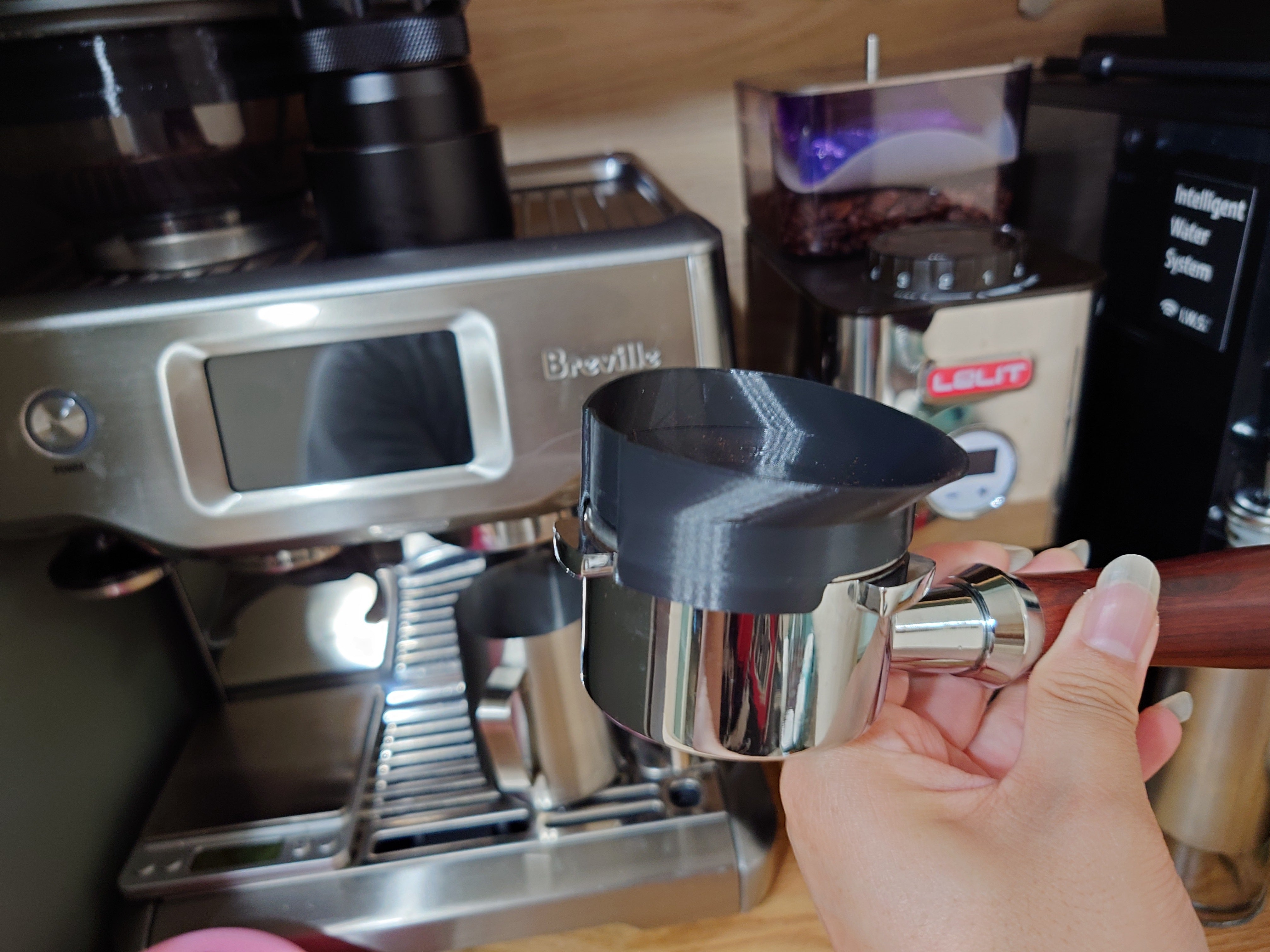 54mm Dosiertrichter für Lelit PL72 &amp; Breville Siebträger