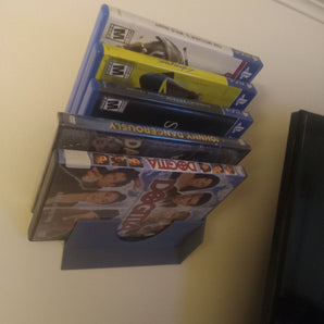 Modulares DVD- und Spieleregal zur Wandmontage