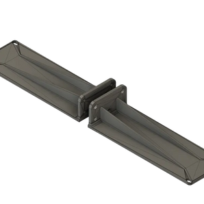Verstärkte 2U Blindplatte für 19-Zoll-Rack