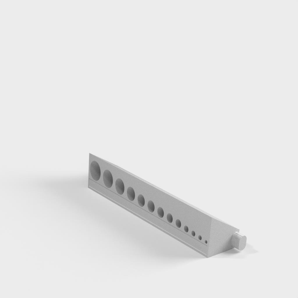 Stecktafelhalter für englische und metrische Inbusschlüssel/Sechskantschlüssel