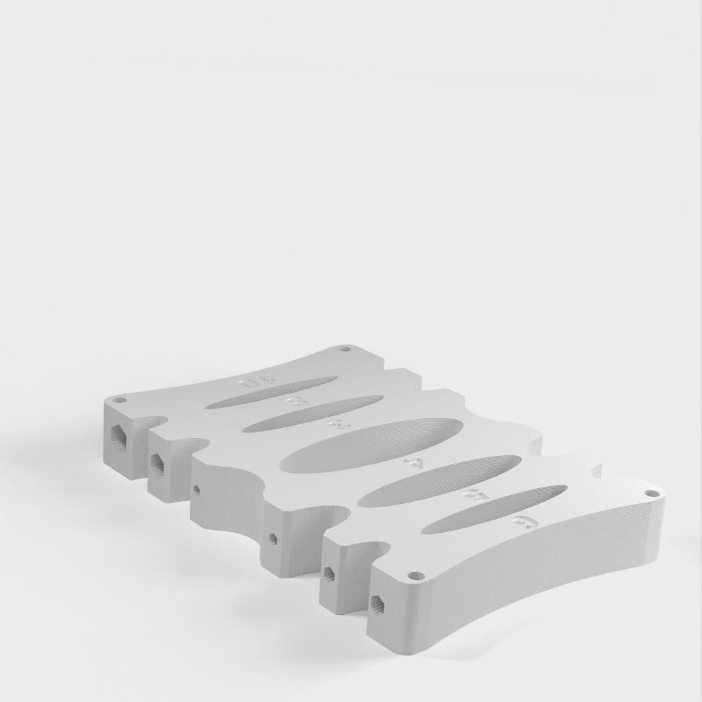 Wandmontierter Halter für Innensechskantschlüssel 3, 4, 5, 6, 8 und 10 mm
