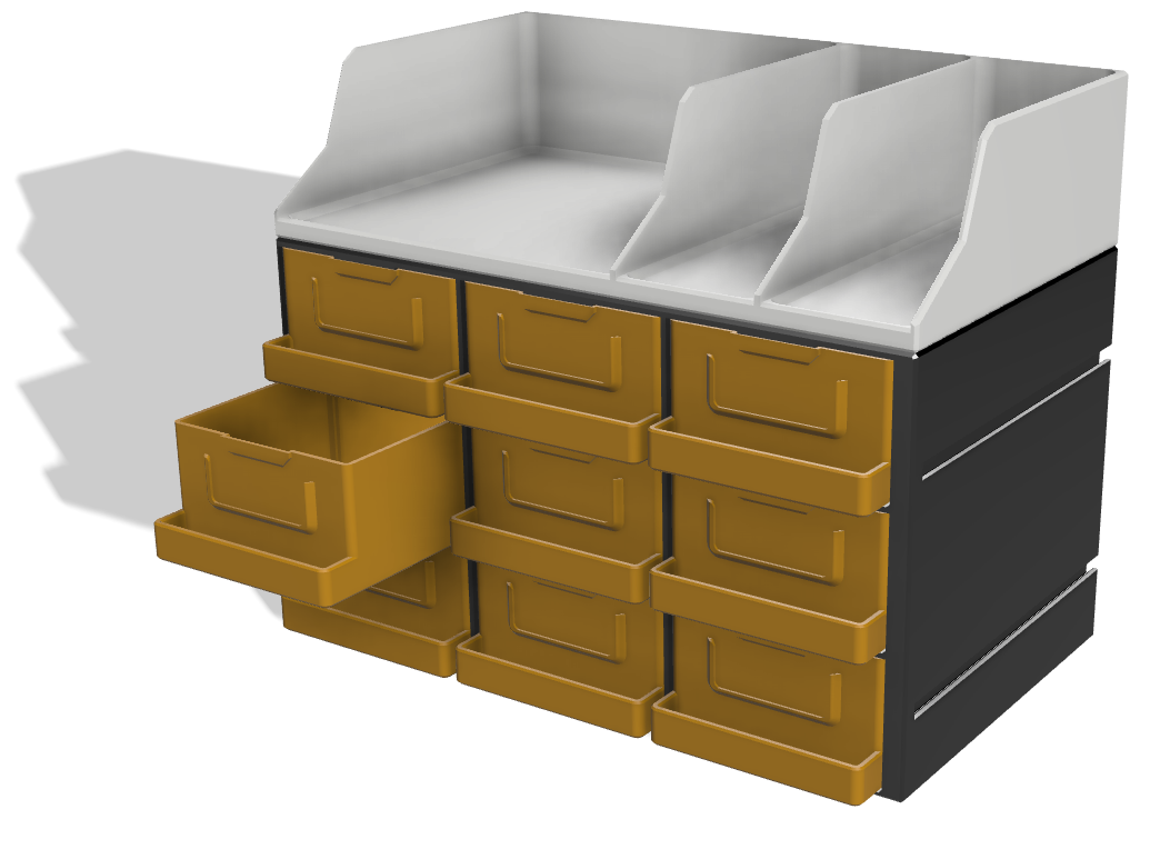 Schubladenschrank - Modularer Werkstatt-Organizer