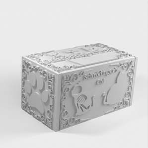 Schrödingers Katze 3D-Druck, physikalische Demonstration der Theorie der Quantenmechanik