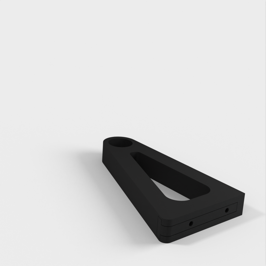Wandmontagehalterung mit Blindmontageklammer für 28-mm-Gardinenstange (Ikea)