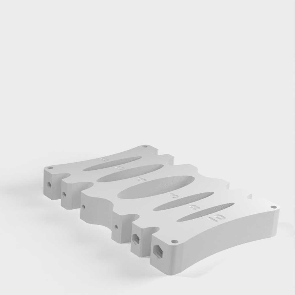 Wandmontierter Halter für Innensechskantschlüssel 3, 4, 5, 6, 8 und 10 mm
