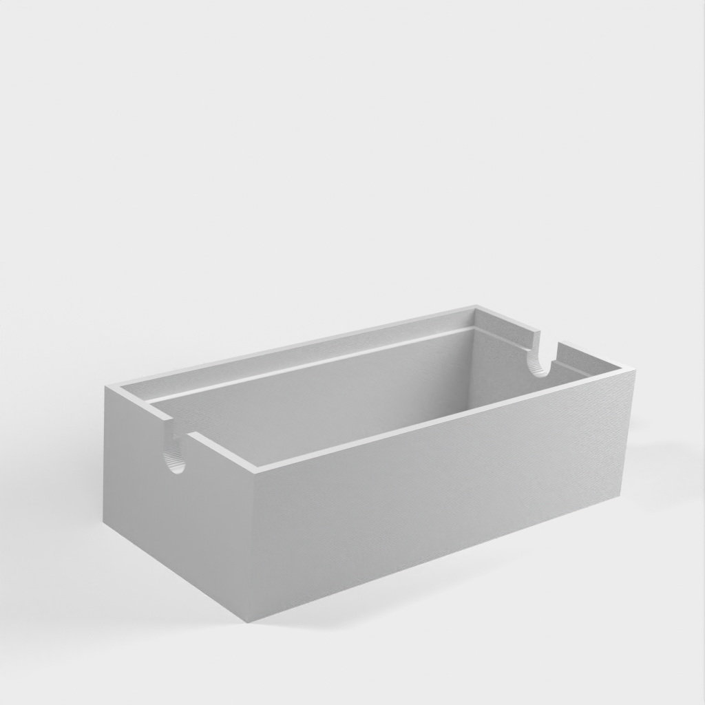Sonoff Basic Box mit Bedienknopf und Schraubenlöchern