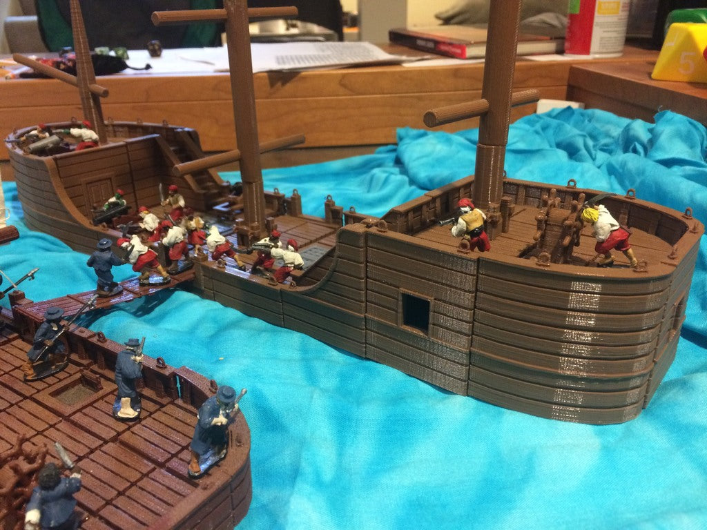 28 mm Miniatur-Bootsfliesen TEIL 2: Erhöhte Decks