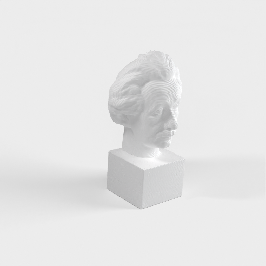 Albert-Einstein-Büste 3D-Scan – Bronzestatue zum Ausdrucken