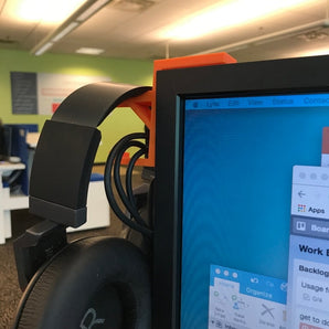 Kopfhörerhalter mit Kabelhaken für Schreibtisch &amp; Monitor