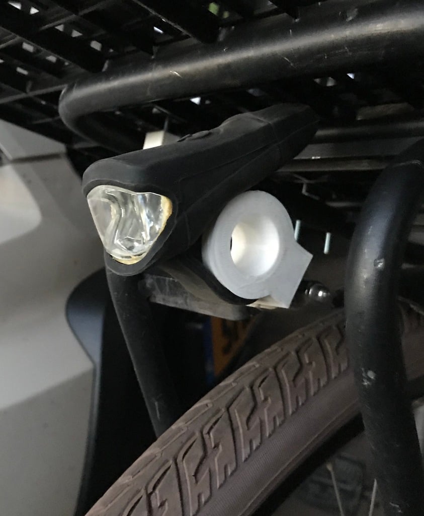 Verstellbarer Fahrradlichthalter