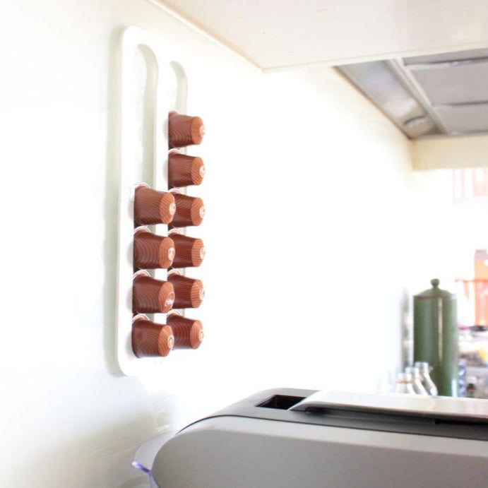 Abacus Nespresso-Kaffeekapselhalter für Wand und Schrank