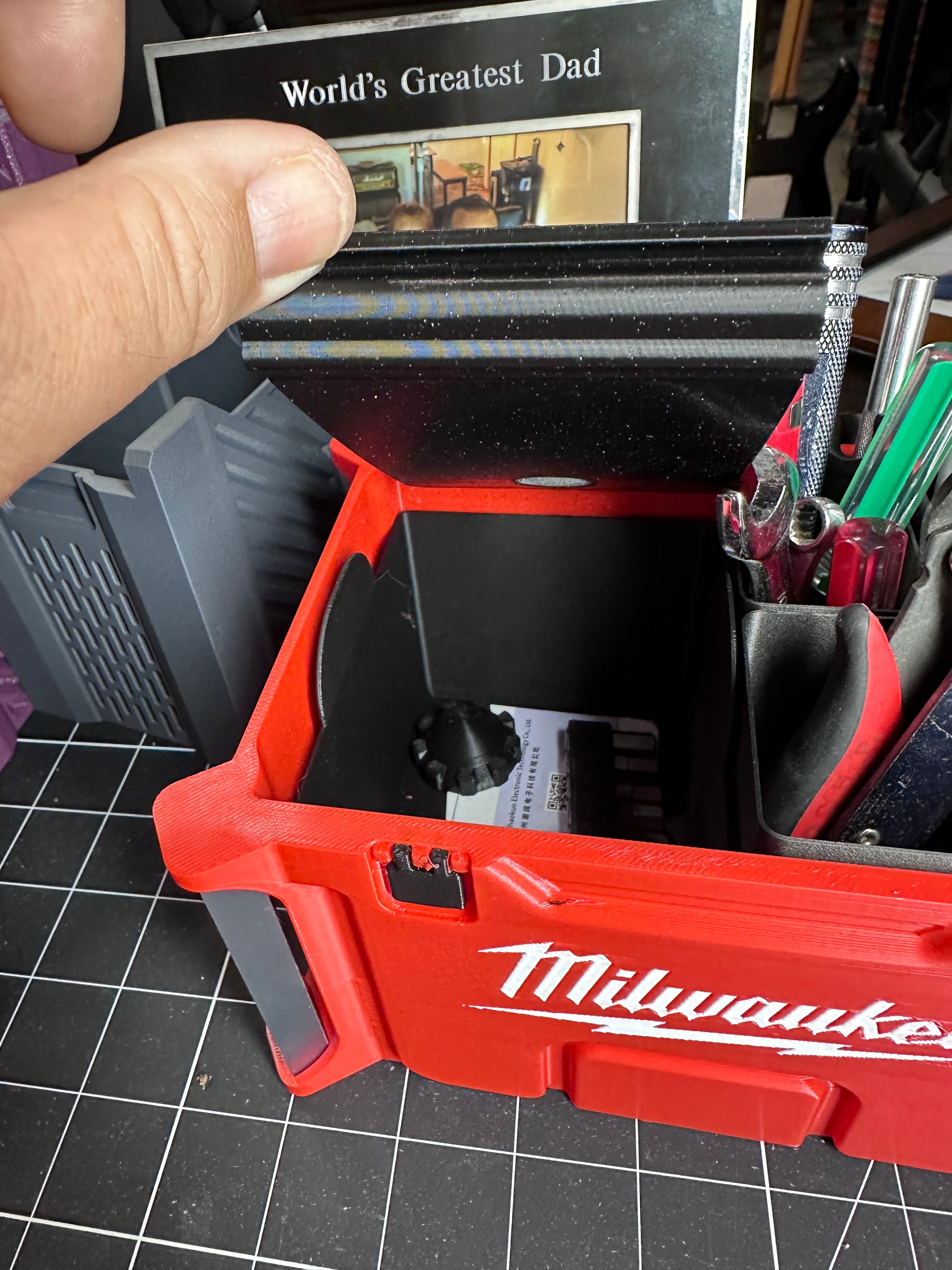 Schreibtisch-Organizer im Milwaukee Packout-Stil