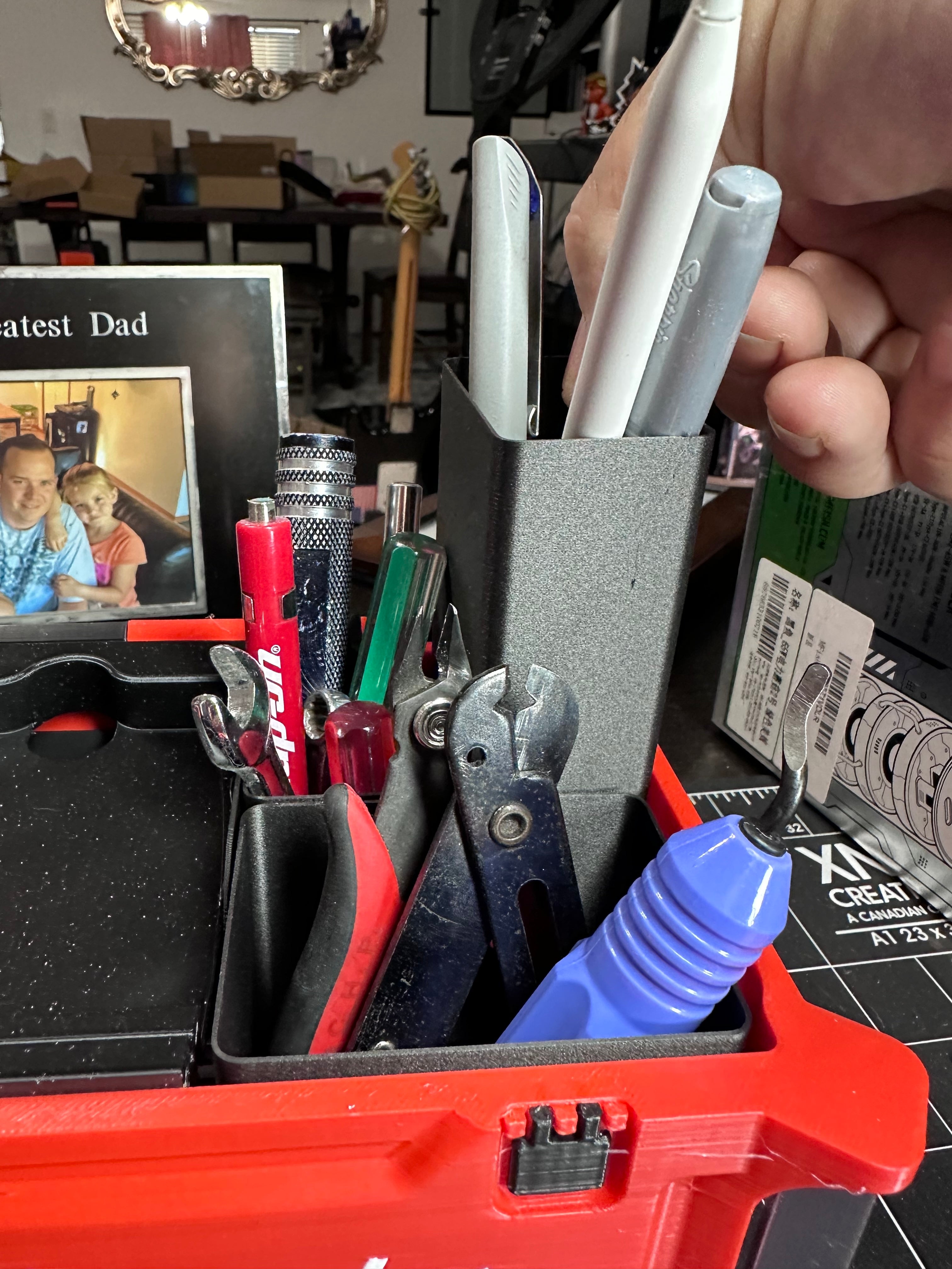 Schreibtisch-Organizer im Milwaukee Packout-Stil