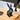 Minimalistische Low-Poly-Hasenskulptur