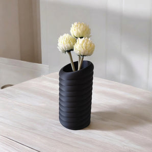 Moderne skulpturelle Swirly Torus Design Vase