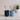 Set mit zwei eleganten gerippten Zahnputzbechern