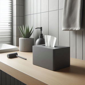 Minimalistische zweiteilige Taschentuchbox für das Zuhause