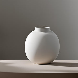 Elegante runde Vase in minimalistischem Design