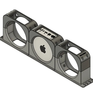 Rackbefestigung für drei Mac mini M4