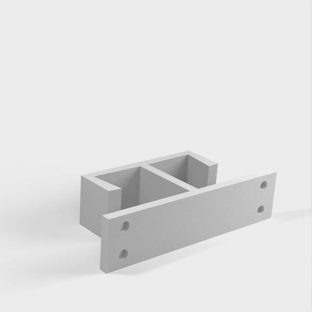 Doppelter Kabelhalter für Tisch / Kabelhalter unter dem Tisch für IKEA-Schreibtisch