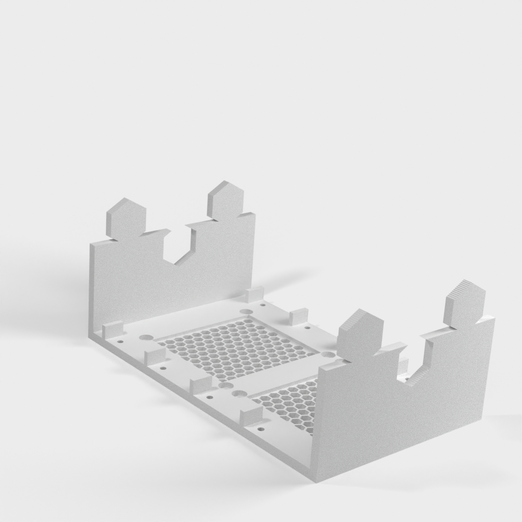 Server-Festplattenhalter mit Platz für 4 Festplatten und Lüftermontage