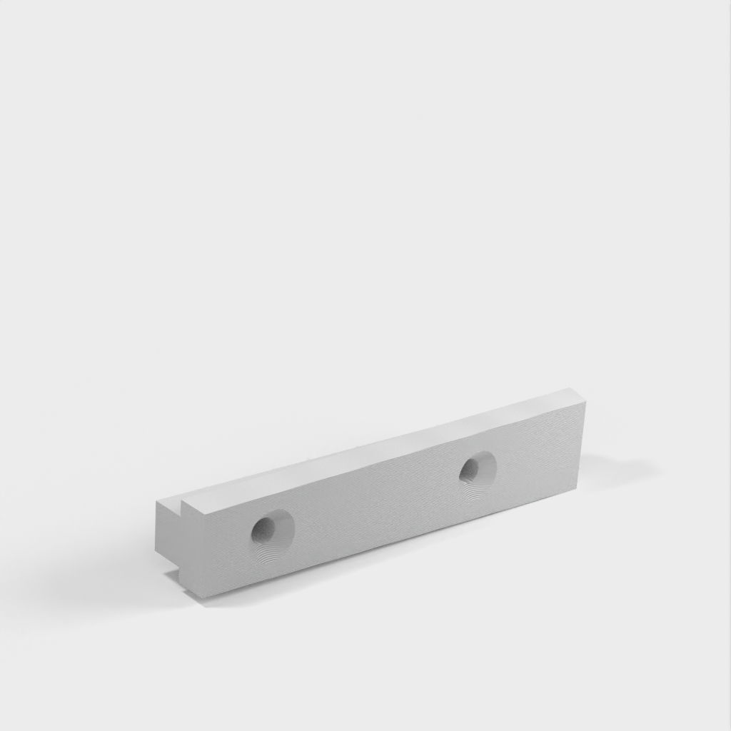 Wandmontagehalterung mit Blindmontageklammer für 28-mm-Gardinenstange (Ikea)