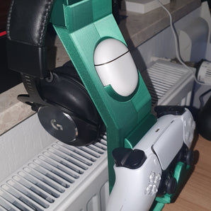 Tischmontierter Headset-Halter mit PS5-Controller-Ständer