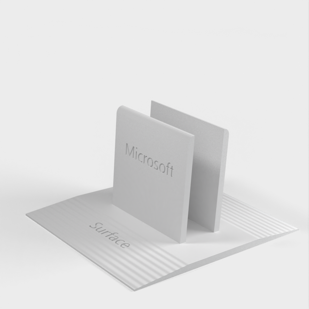 Surface Pro 1-Ständer mit eingravierten Microsoft-Logos