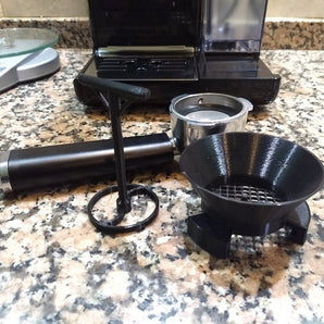Espresso-Siebträgertrichter mit Verteilerfunktion
