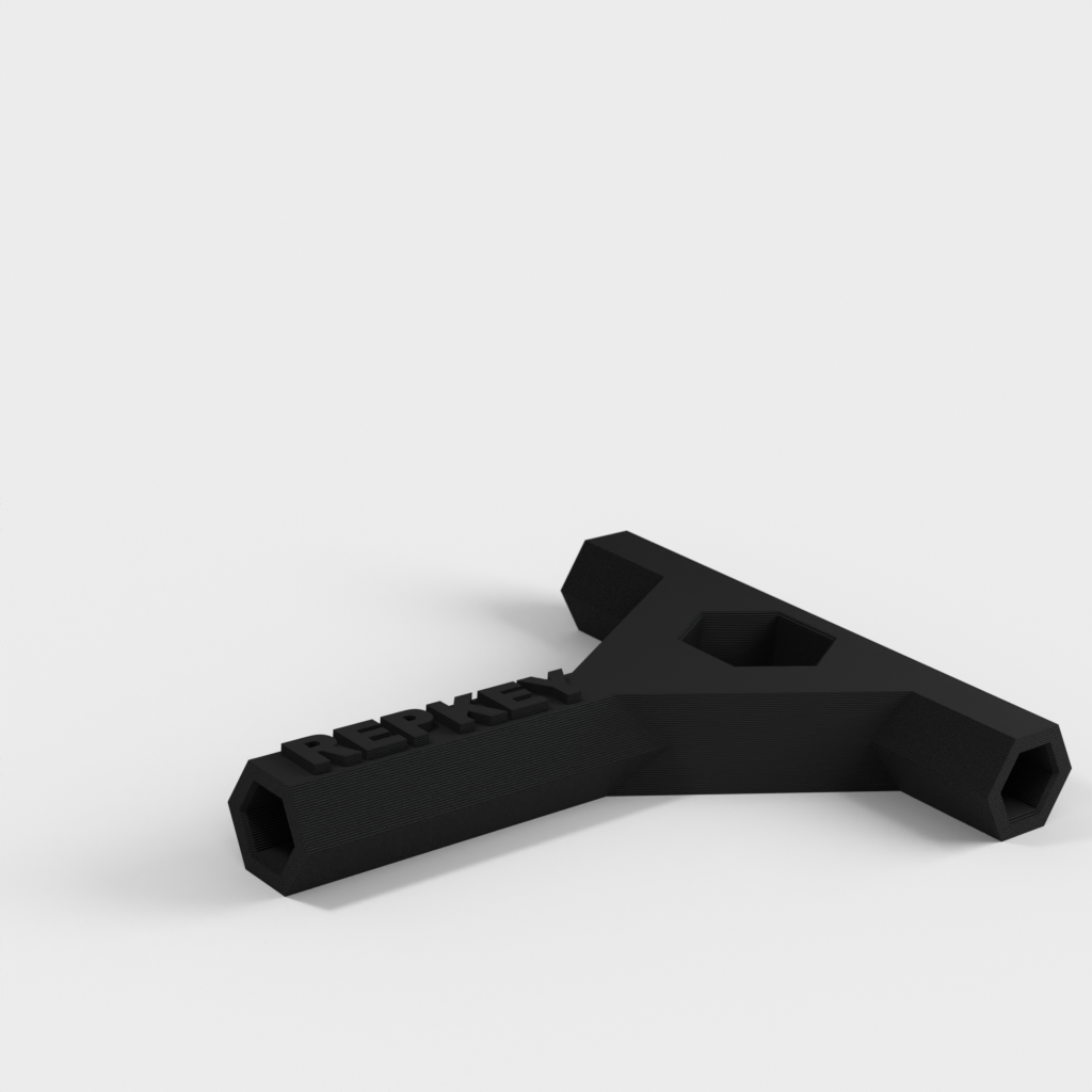RepRap Prusa Mendel RepKey: 3D-gedruckter Schlüssel und Schraubendreher mit M8-Mutternwerkzeug