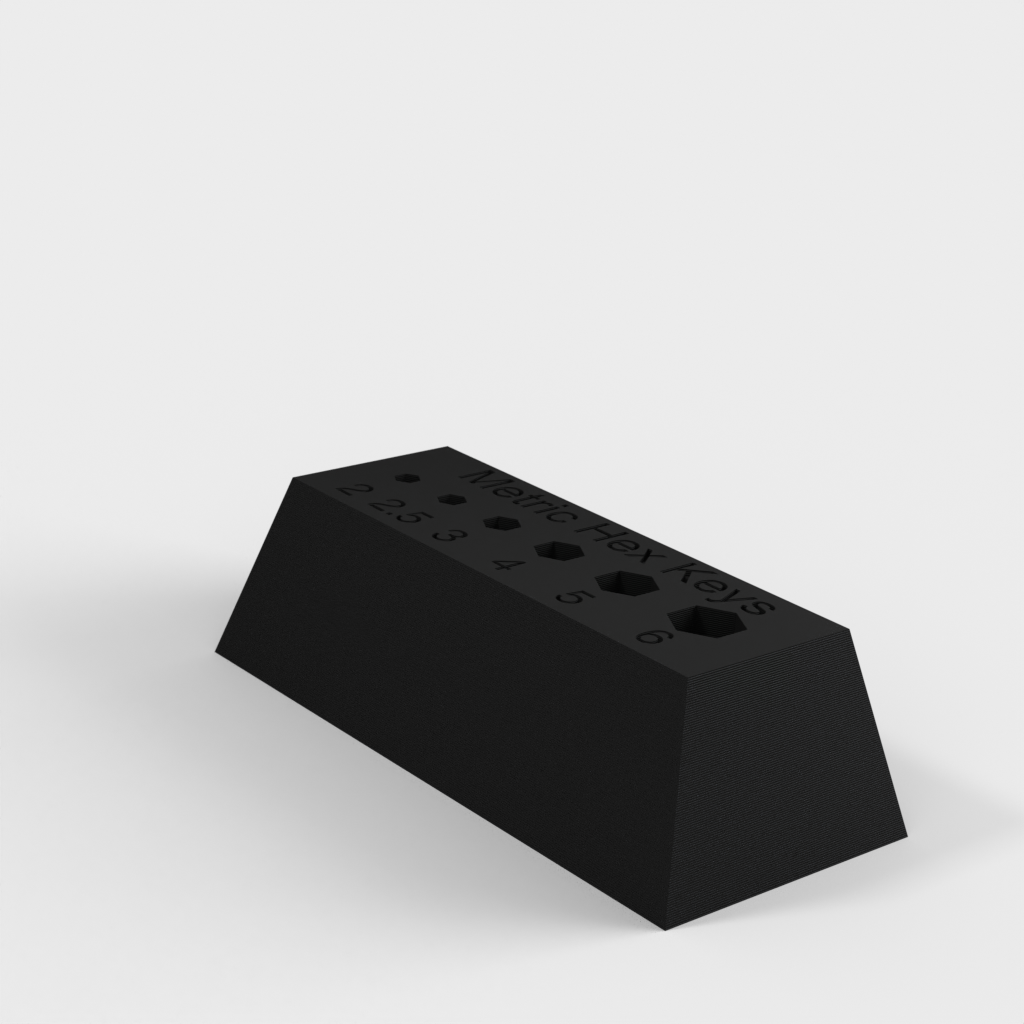 Metrischer Sechskantschlüsselhalter für 6 Stück (2 mm bis 6 mm)