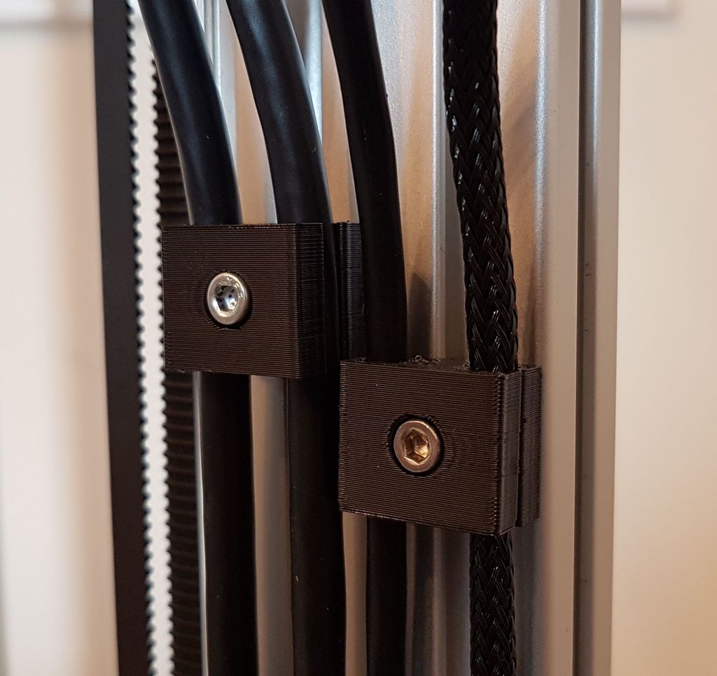Zweiteiliger Kabel-Organizer für 3D-Drucker