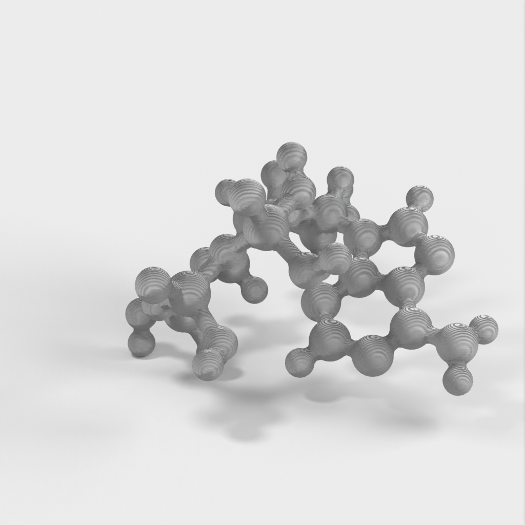 Molekulares Modell – ATP (Adenintriphosphat) – Modell im Atommaßstab