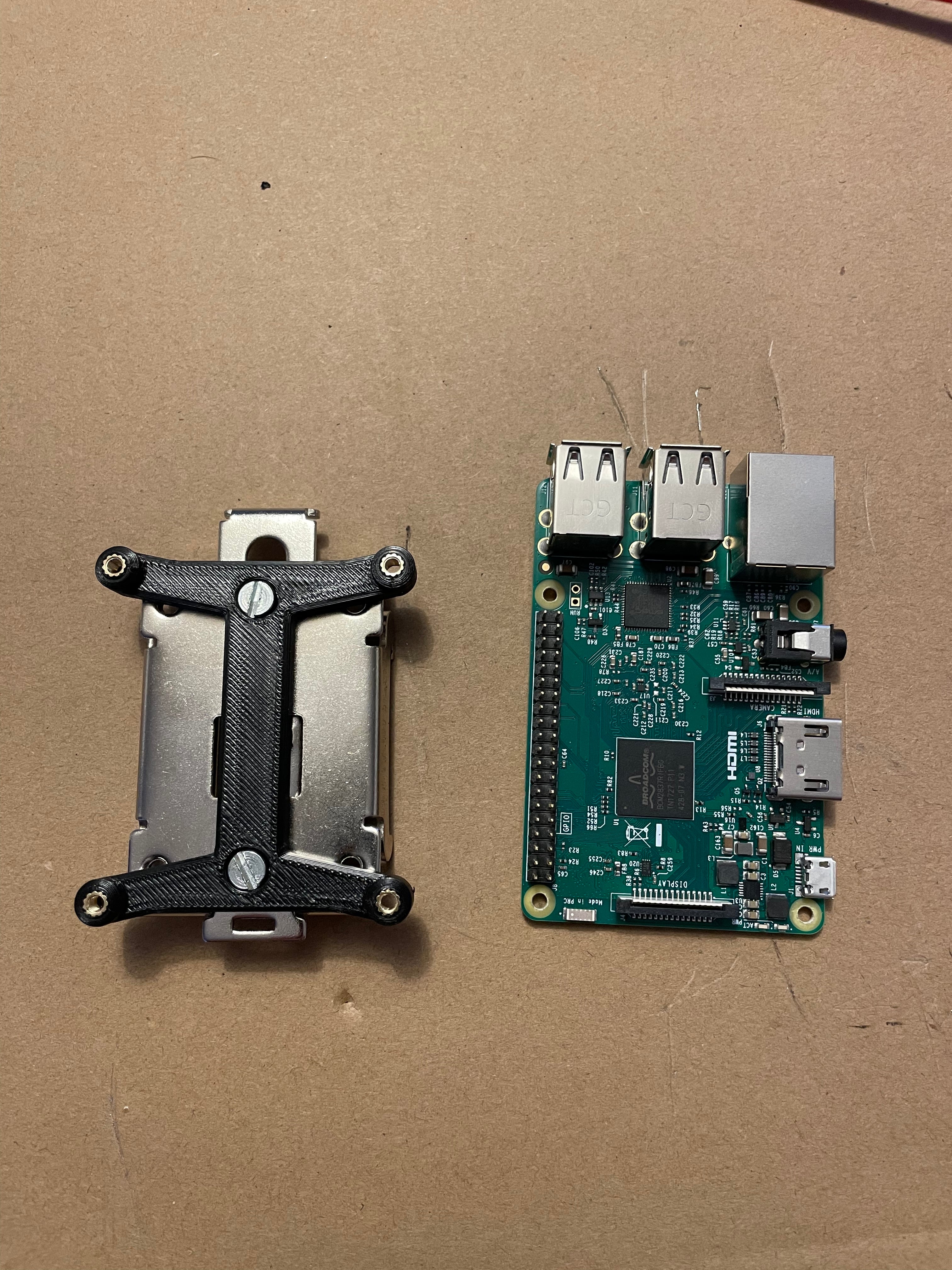Raspberry PI-DIN-Schienenmontagehalterung