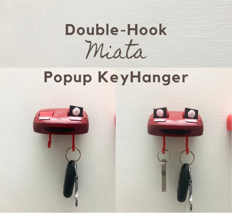 DOUBLE HOOK - Miata POPUP Nøgleholder