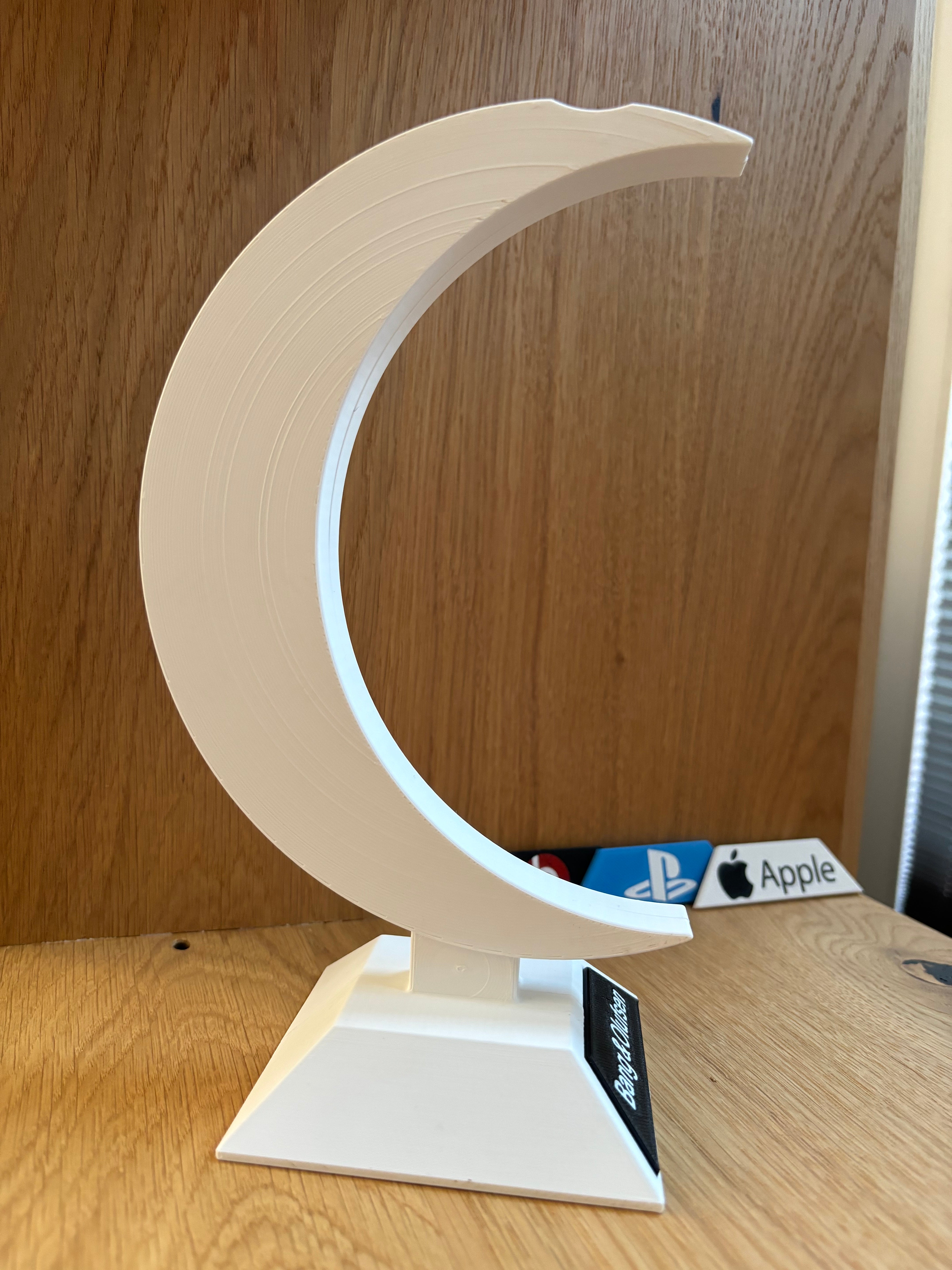 Kopfhörerhalter Mondsichel / Headphone Stand Moon Design