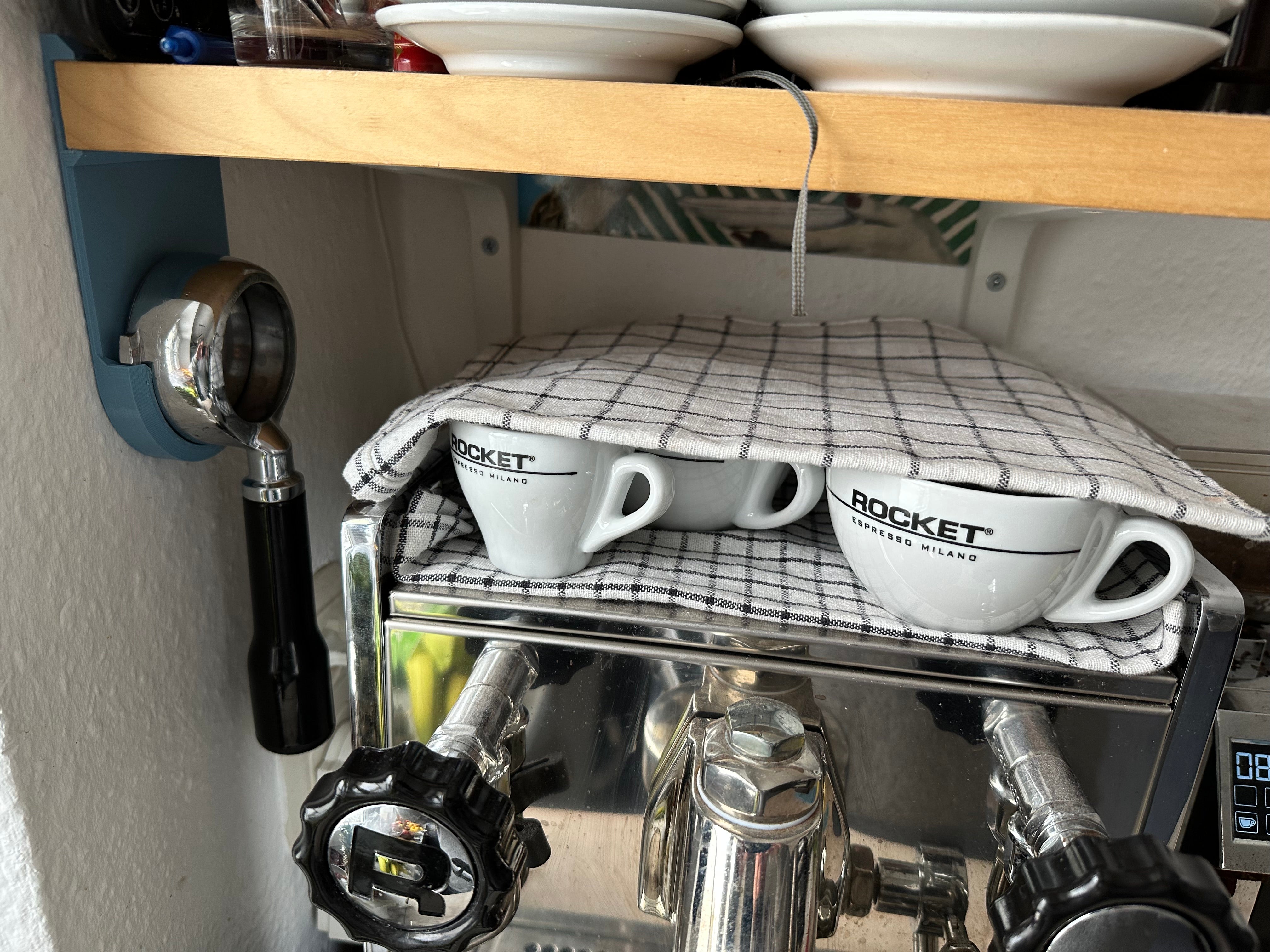 Schraubenloser Siebträgerhalter für Rocket Mozzafiato