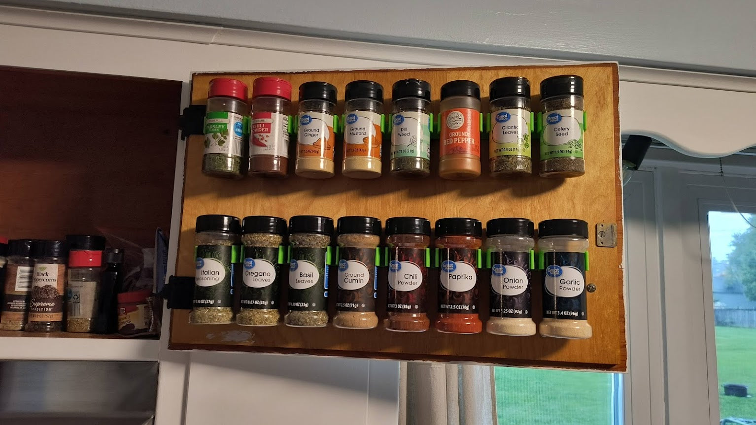 Gewürzregal für Schrank oder Wand