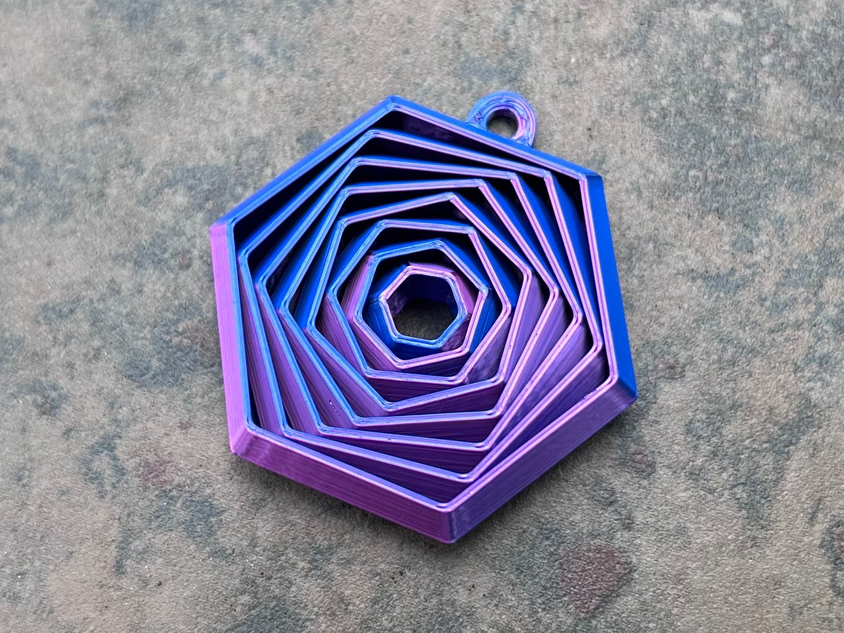 Hexagon Fidget Nøglering