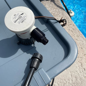 Adapter für Bilgenpumpe mit 1/2" Tropfschlauch und NPT-Gewinde