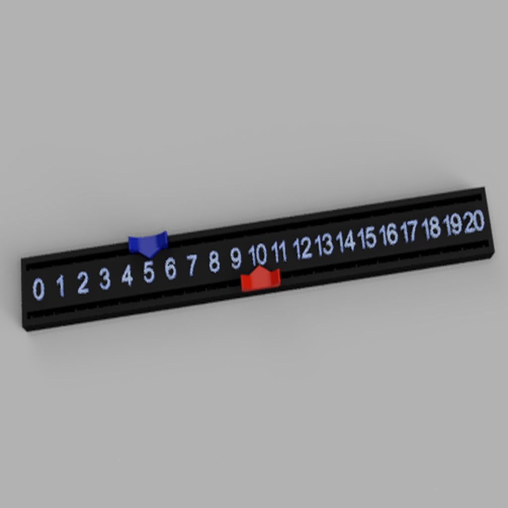 Easy Slide Dual Track Counter - Einfacher Spieler-Tracker