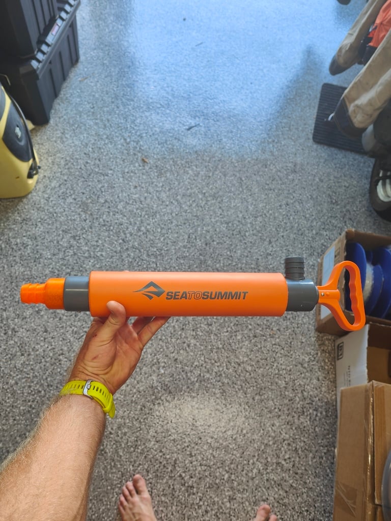 Manuelle Bilgenpumpe 25 mm Schlauchadapter mit Widerhaken - Sea to Summit