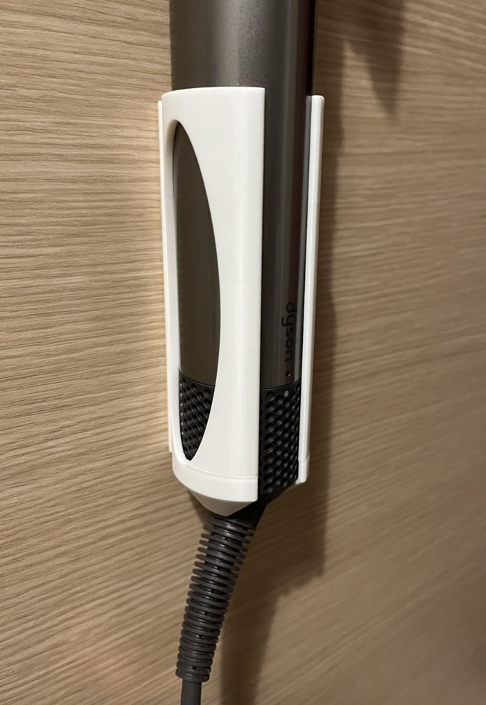 Vægholder til Dyson Airwrap med Dobbeltklæbende Tape